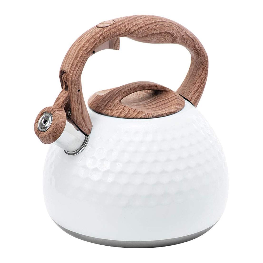 Premium 2.8L Stainless Steel Whistling Tea Kettle - Food Grade Stovetop Teapot with Heat-Proof Handle for Gas & Induction Cooktops - Perfect for Indoor & Outdoor Use, Camping, Picnics & Home Kitchen