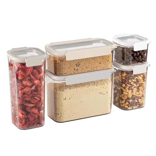 10-Piece Set (Food Storage Containers - White Stone)