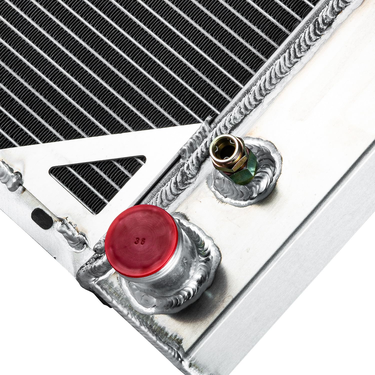 High-Performance 3-Row Aluminum Radiator with Dual 14