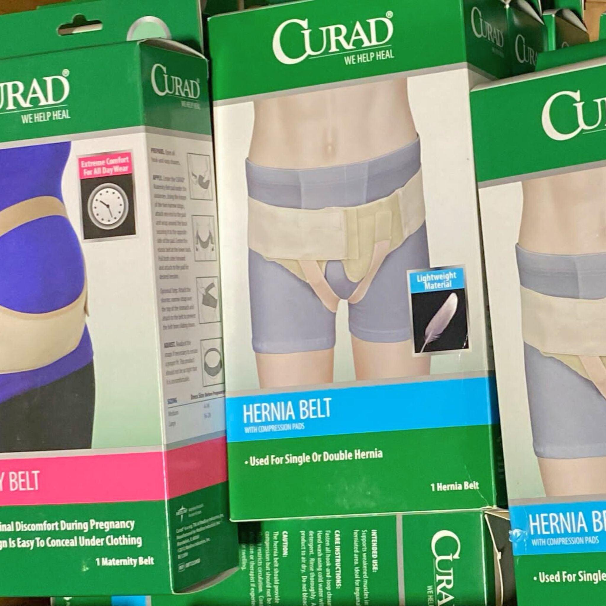 Curad Maternity Belt & Hernia Belt with Compression Pads (50 Pack) - Support for Pregnancy, Postpartum & Abdominal Hernia Relief - Perfect for Daily Comfort & Active Lifestyle