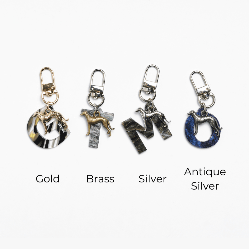 Personalized Stone Bronze Initial Tag - Custom Engraved Name Necklace for Women & Men - Perfect for Gifts, Anniversaries, and Special Occasions