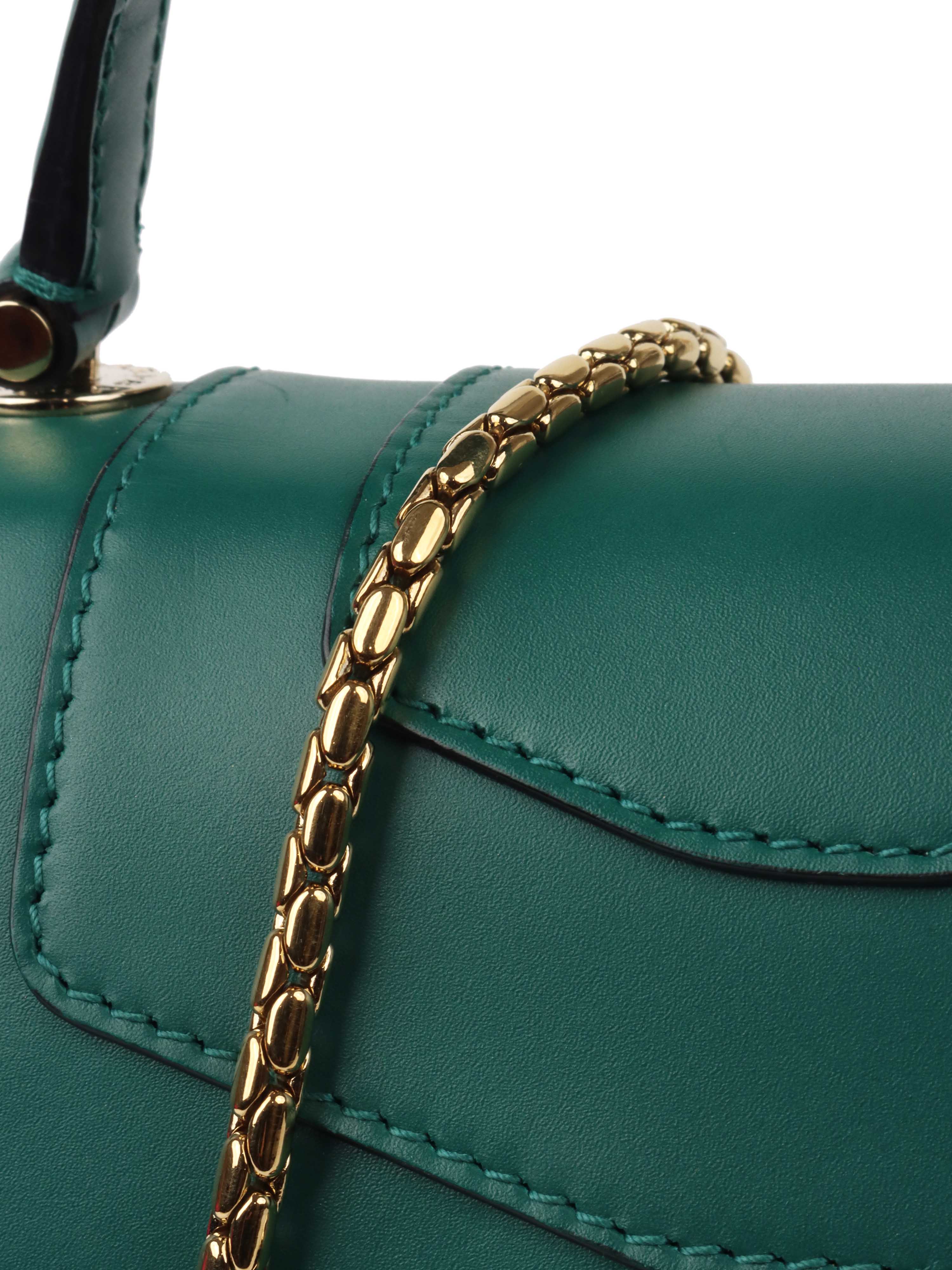 Bvlgari Serpenti Forever Top Handle Bag - Luxury Leather Shoulder Purse for Women, Elegant Designer Handbag for Work, Party & Evening Events