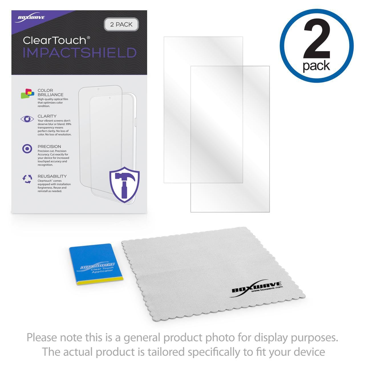 BoxWave ClearTouch ImpactShield Screen Protector for Minolta MN67Z - 2 Pack Flexible Film, Anti-Scratch & Shatterproof Protection | Perfect for Outdoor Photography, Travel & Everyday Use
