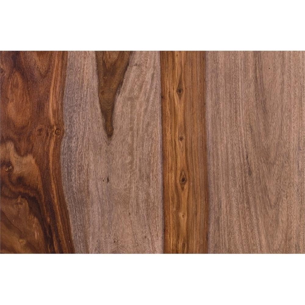 Solid Sheesham Wood Coffee Table - Handcrafted Taos Design in Rich Brown | Rustic Living Room Centerpiece for Cozy Home Decor