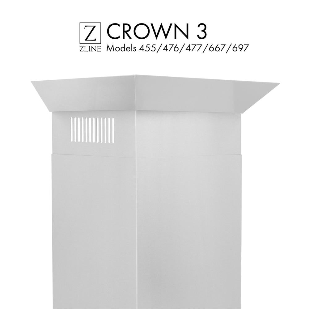 ZLINE CM3 Crown Molding Wall Range Hood - 30
