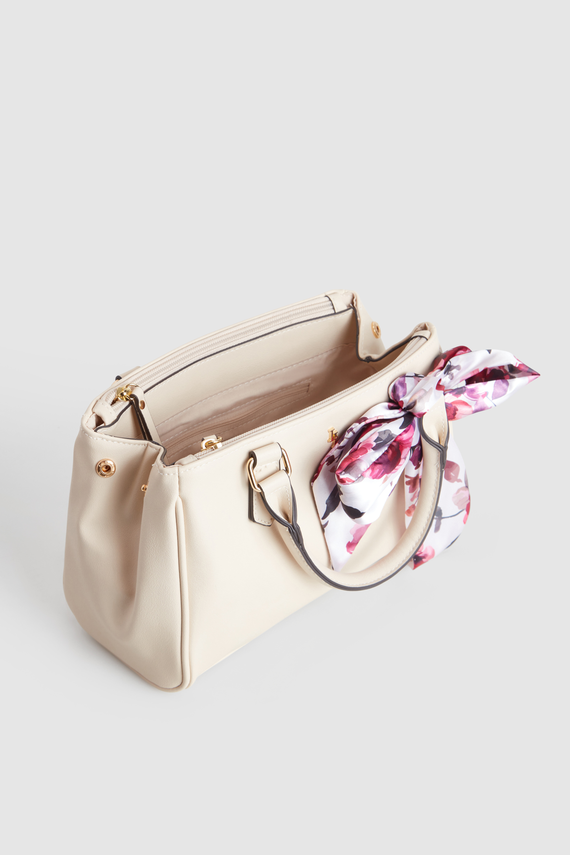 Rosewater Scarf Mini Grab Tote Bag - Stylish & Versatile Crossbody Purse for Women | Perfect for Travel, Shopping & Everyday Use