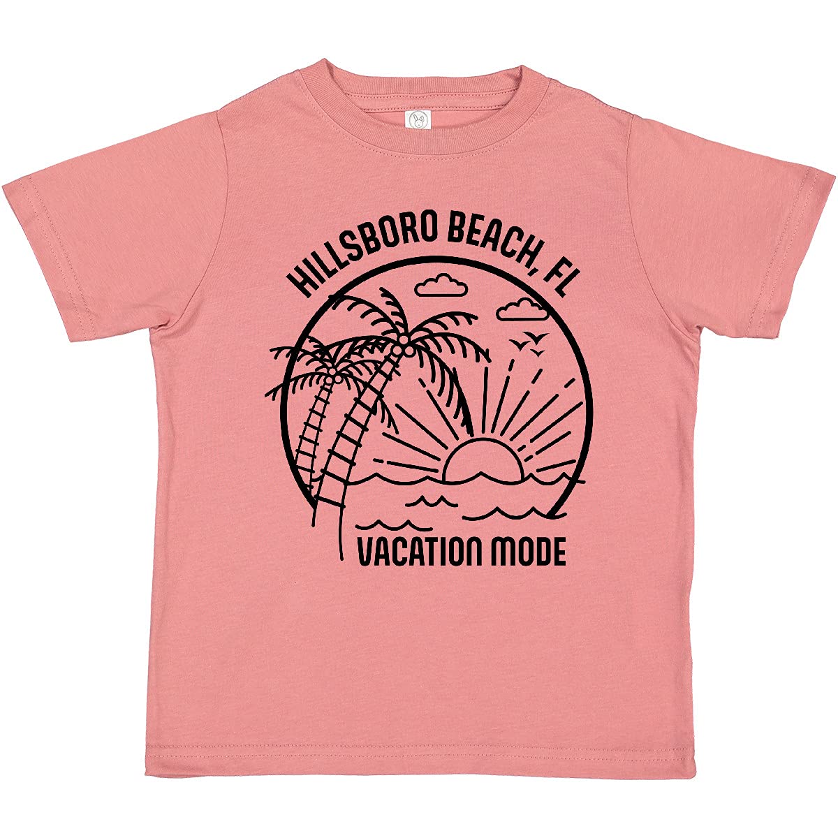 Inktastic Summer Vacation Mode Hillsboro Beach Florida Toddler T-Shirt - Cute Graphic Tee for Boys & Girls - Soft Cotton Kids Shirt for Beach Trips & Family Vacations