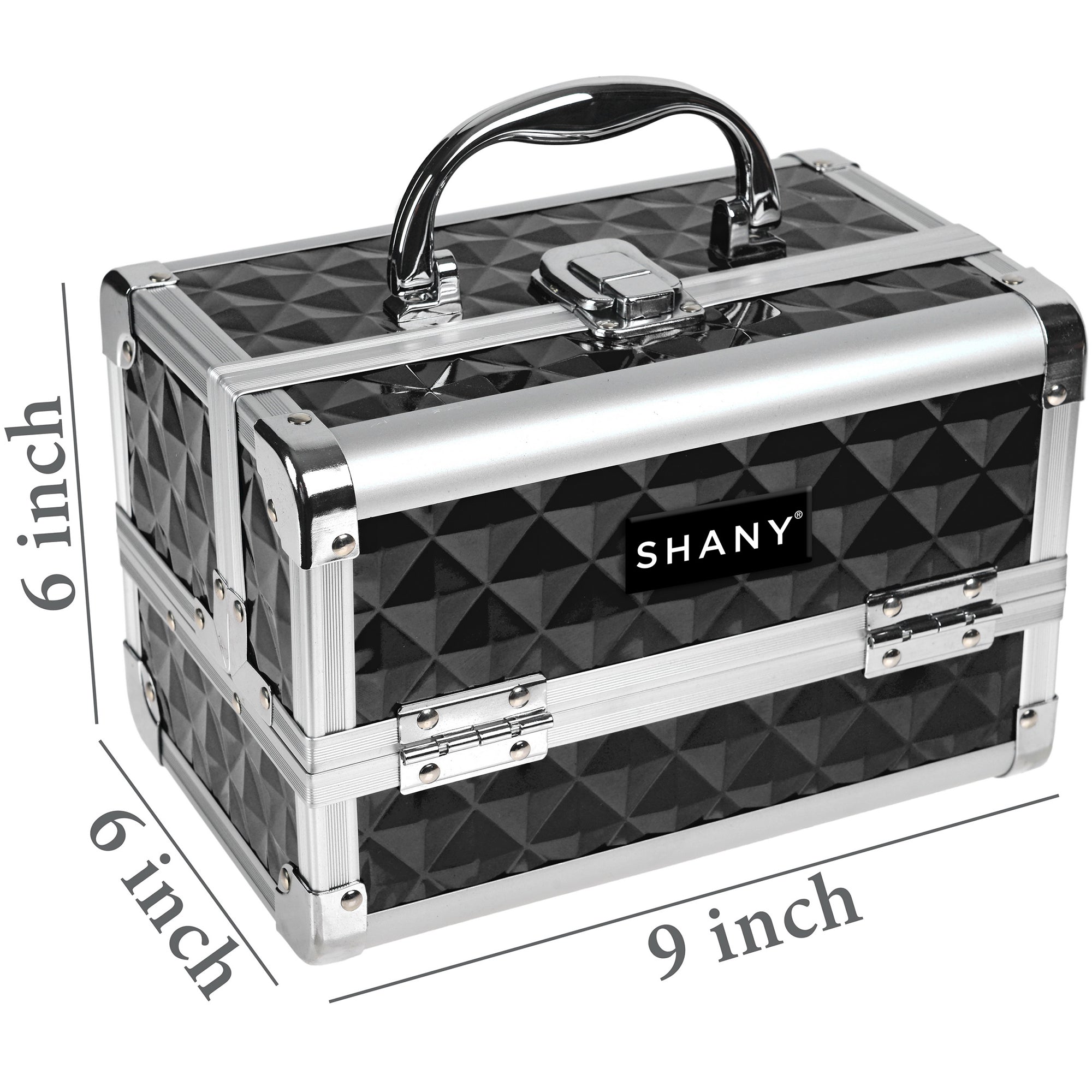 Professional Makeup Train Case with Mirror - Portable Cosmetic Organizer for Makeup Artists & Travel - Perfect for Salon, Home, and On-the-Go Beauty Needs