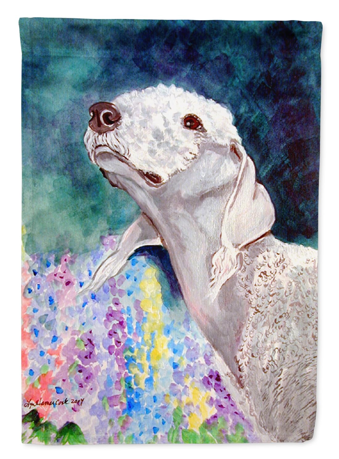 Caroline's Treasures 7226GF Bedlington Terrier Decorative Garden Flag - Colorful Outdoor Yard Banner for Mailbox, Patio, Flower Beds & Lawn Decor | Perfect for Seasonal Home & Garden Display