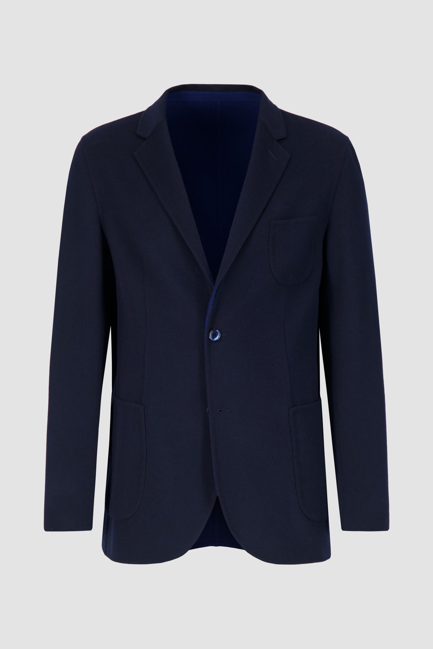 Zilli Navy Blue Unlined Blazer for Men - Slim Fit Lightweight Business Jacket - Perfect for Office Wear, Business Meetings & Formal Events