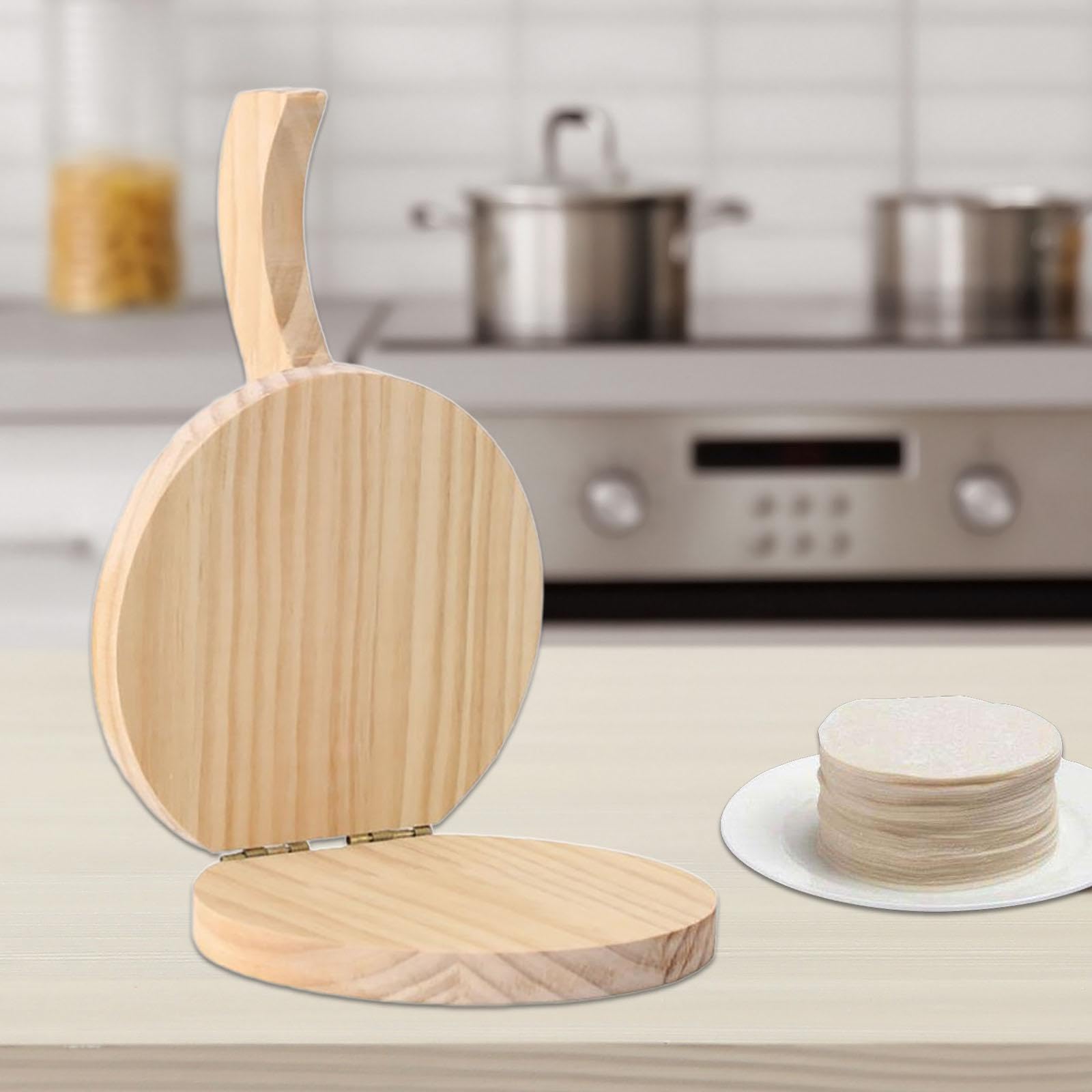 Premium Wooden Tortilla Press - Authentic Mexican Kitchen Tool for Homemade Tortillas, Flatbreads & Pastry Dough | Heavy Duty Hand Press for Perfect Tortillas Every Time | Ideal for Taco Nights, Meal Prep & Latin Cooking