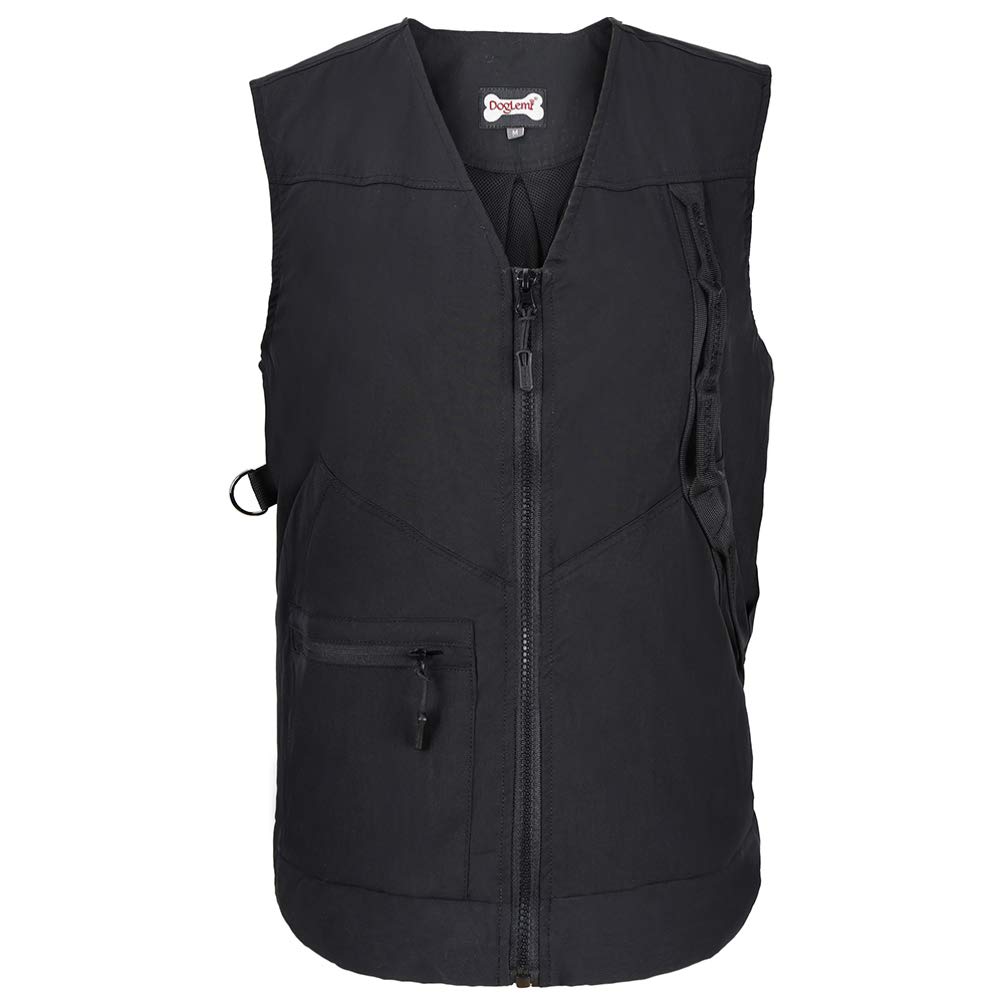 **POPETPOP Small Dog Training Vest with Multi-Pockets - Professional Dog Trainer & Pet Owner Vest for Adults - Durable & Comfortable for Outdoor Walks, Obedience Training & Daily Use**