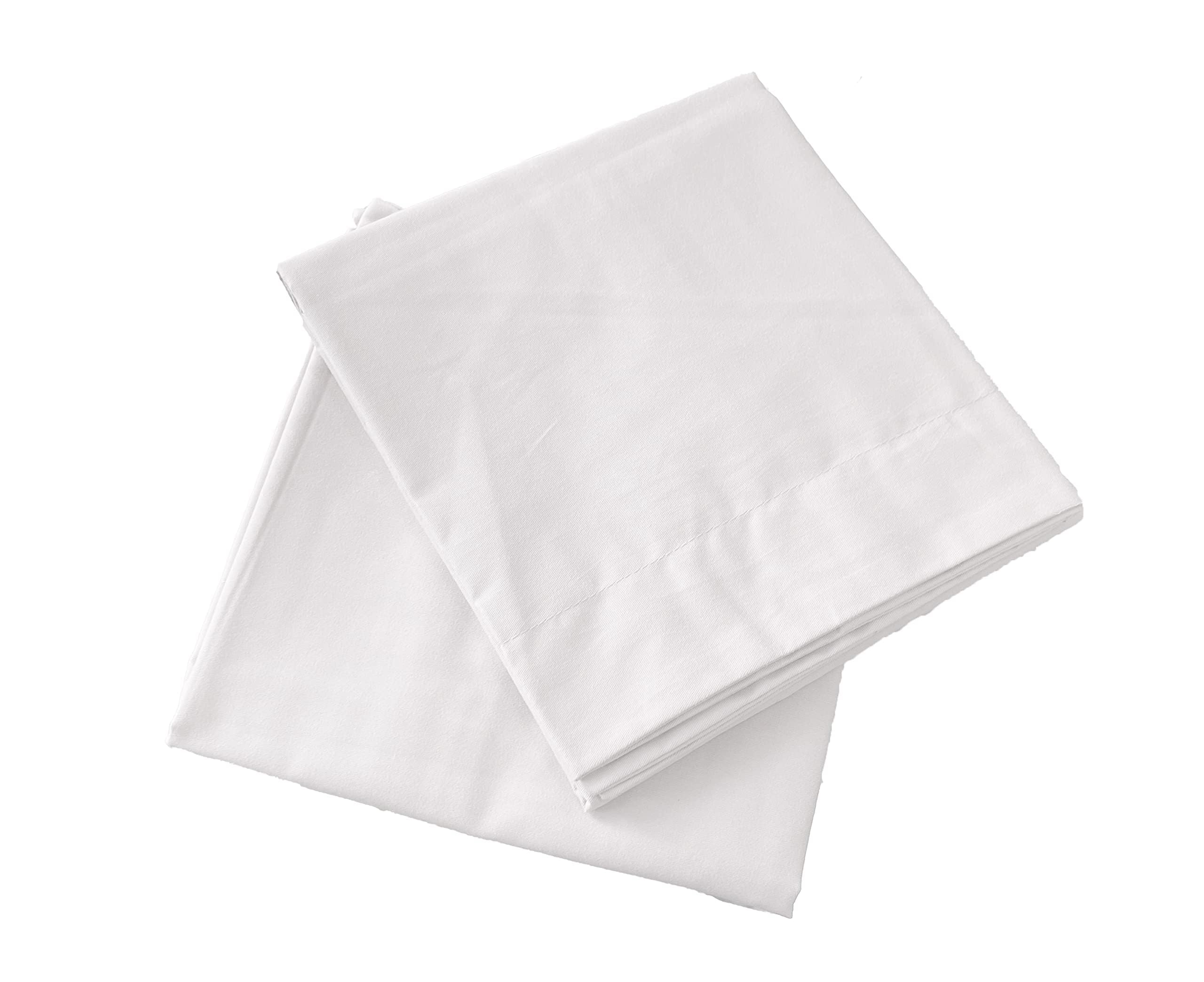 iMaylex Soft & Breathable 100% Egyptian Cotton Envelope Pillow Shams - Silk-Like Cozy Decorative Pillow Covers Set of 2 (White, King Size) for Bedroom, Sofa & Home Decor