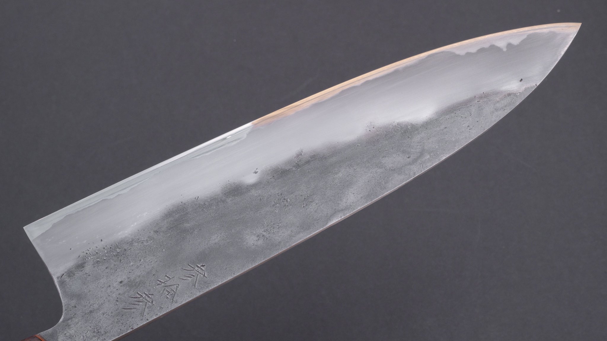 Premium Jiro Tsuchime Yo Gyuto 210mm Japanese Chef Knife with Tagayasan Handle - Perfect for Sushi, Meat Cutting & Professional Kitchen Use