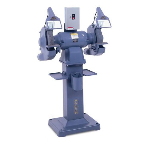 Baldor 1215W 12-Inch Bench Grinder - 2 HP Motor, 208-230/460V, 1800/1500 RPM - Perfect for Metalworking, Sharpening Tools & DIY Projects