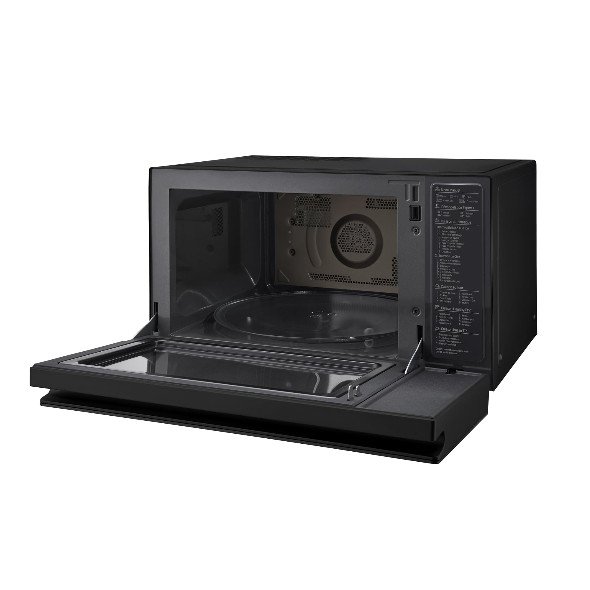 **LG MJ3965ACS 4-in-1 Smart Inverter Microwave Oven - 39L Capacity, 1850W Convection, 950W Grill, 1100W Microwave - Black | Perfect for Baking, Grilling & Reheating in Modern Kitchens**