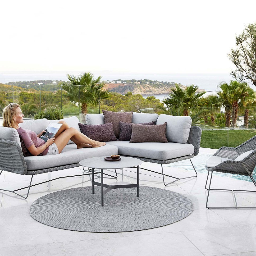 Cane Line Design Team Circle Outdoor Rug - Waterproof & Durable for Patio, Garden, and Poolside Decor