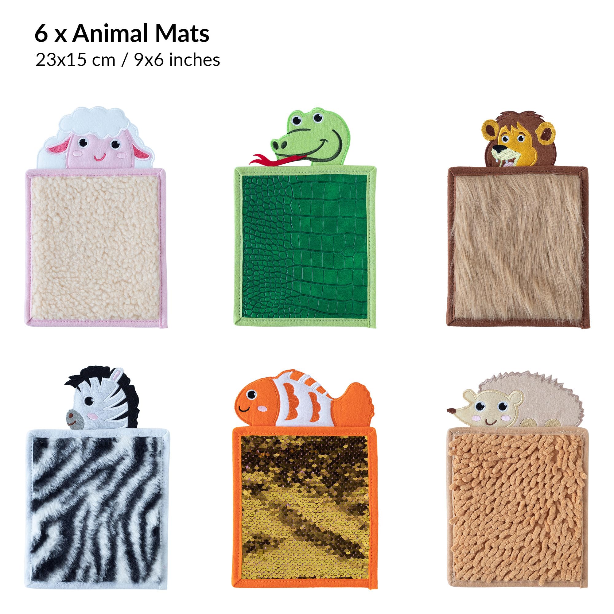 ODOXIA Sensory Mats for Autistic Children - Animal Themed Sensory Tiles & Wall Panels for Tactile Play | Sensory Room Equipment & Toys for Kids with Autism | Perfect for Therapy Rooms, Classrooms & Home Sensory Play Spaces