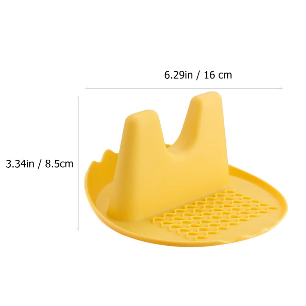 Hemoton 2-Pack Silicone Pot Lid Holder & Kitchen Utensil Organizer - Space-Saving Cookware Storage Rack for Pots, Pans, Ladles & Spoons - Perfect for Cabinet, Drawer or Countertop Organization in Modern Kitchens