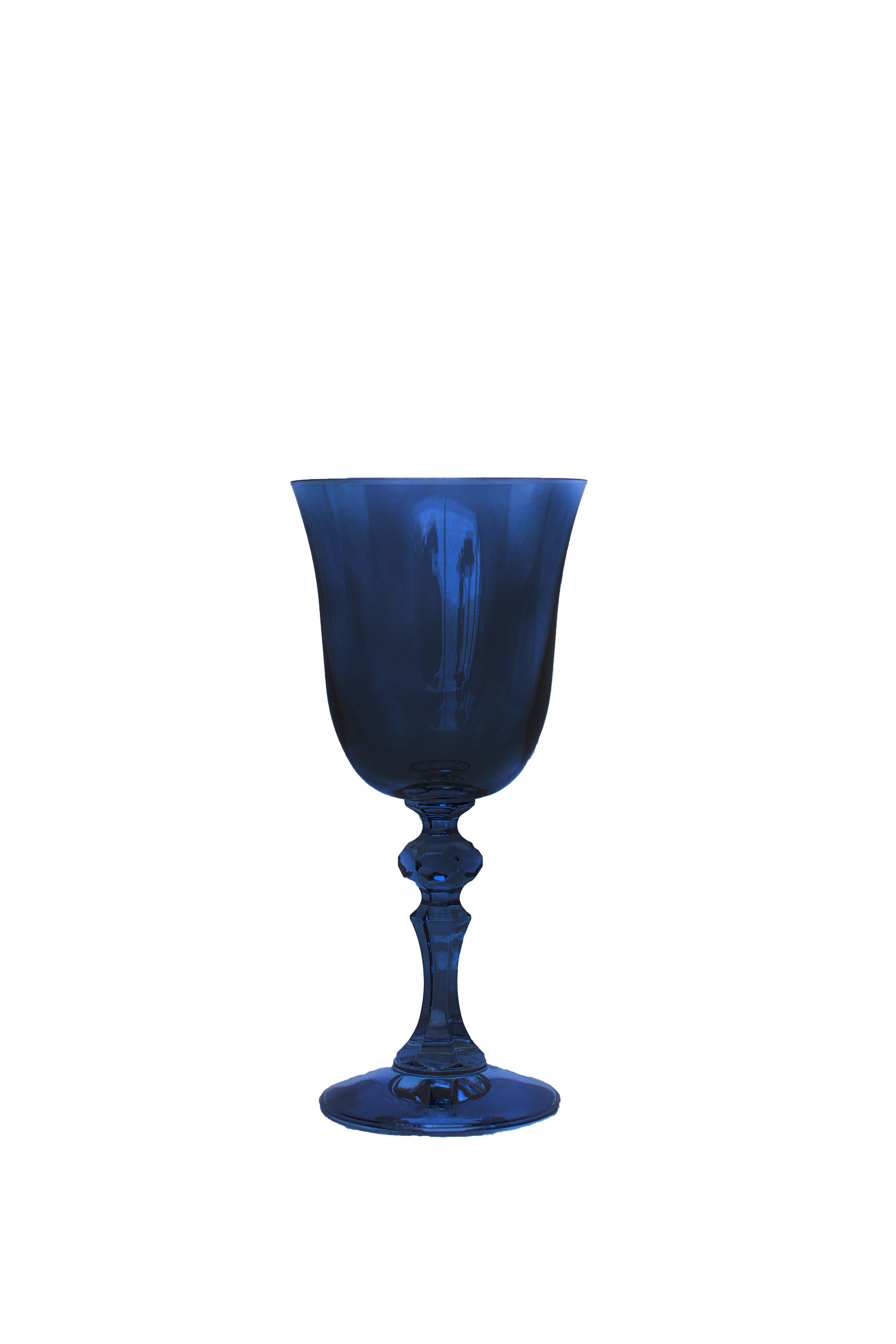 Estelle Colored Regal Goblet Set of 2 - Elegant Midnight Blue Wine Glasses for Fine Dining & Special Occasions