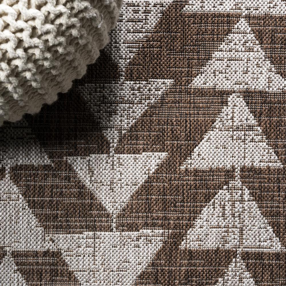 Modern Tribal Geometric Area Rug - Indoor/Outdoor Bohemian Style Rug for Living Room, Bedroom, Patio - Non-Slip Soft Woven Floor Mat for Home Decor