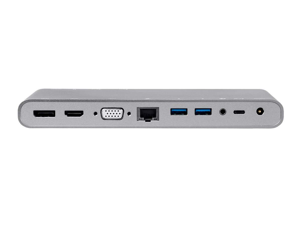 Monoprice USB-C Dual Monitor Docking Station for Laptops - 100W Power Delivery, 4K@30Hz, MST Support, USB-C Cable, 3.5mm Audio - Compatible with Windows, MacOS, Chrome OS & Linux - Perfect for Home Office & Remote Work Setup