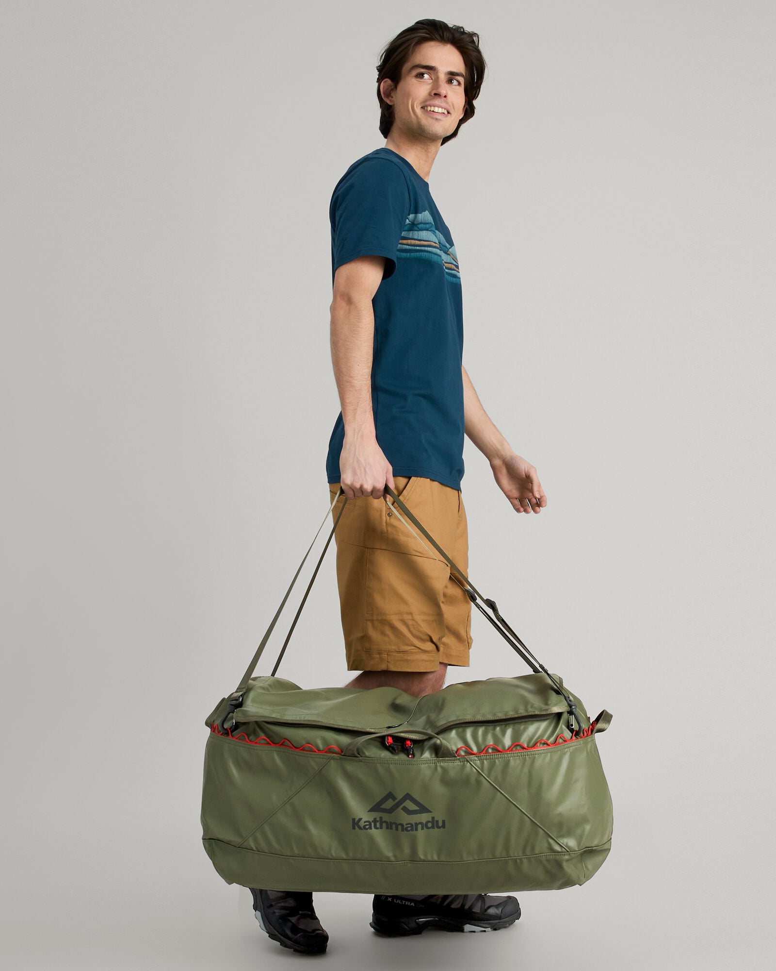 Indus Duffel 90L Travel Bag - Large Capacity Waterproof Duffle for Camping, Hiking & Outdoor Adventures | Beech Color