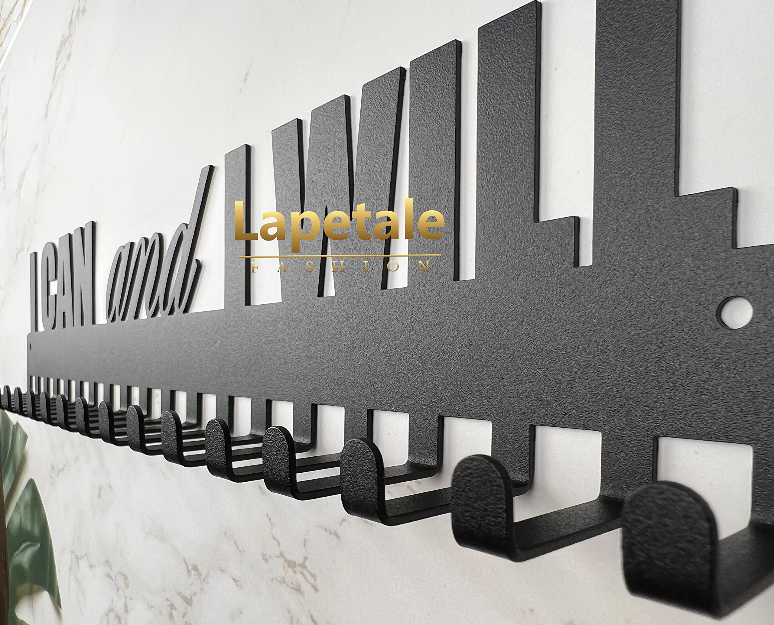 Premium Medal Display Rack for Runners - Marathon & Triathlon Medal Holder Hanger with Wall Mount - Perfect for Race Finishers to Showcase Achievements | Ideal for Home Gym, Office Decor, or Running Enthusiast Gifts
