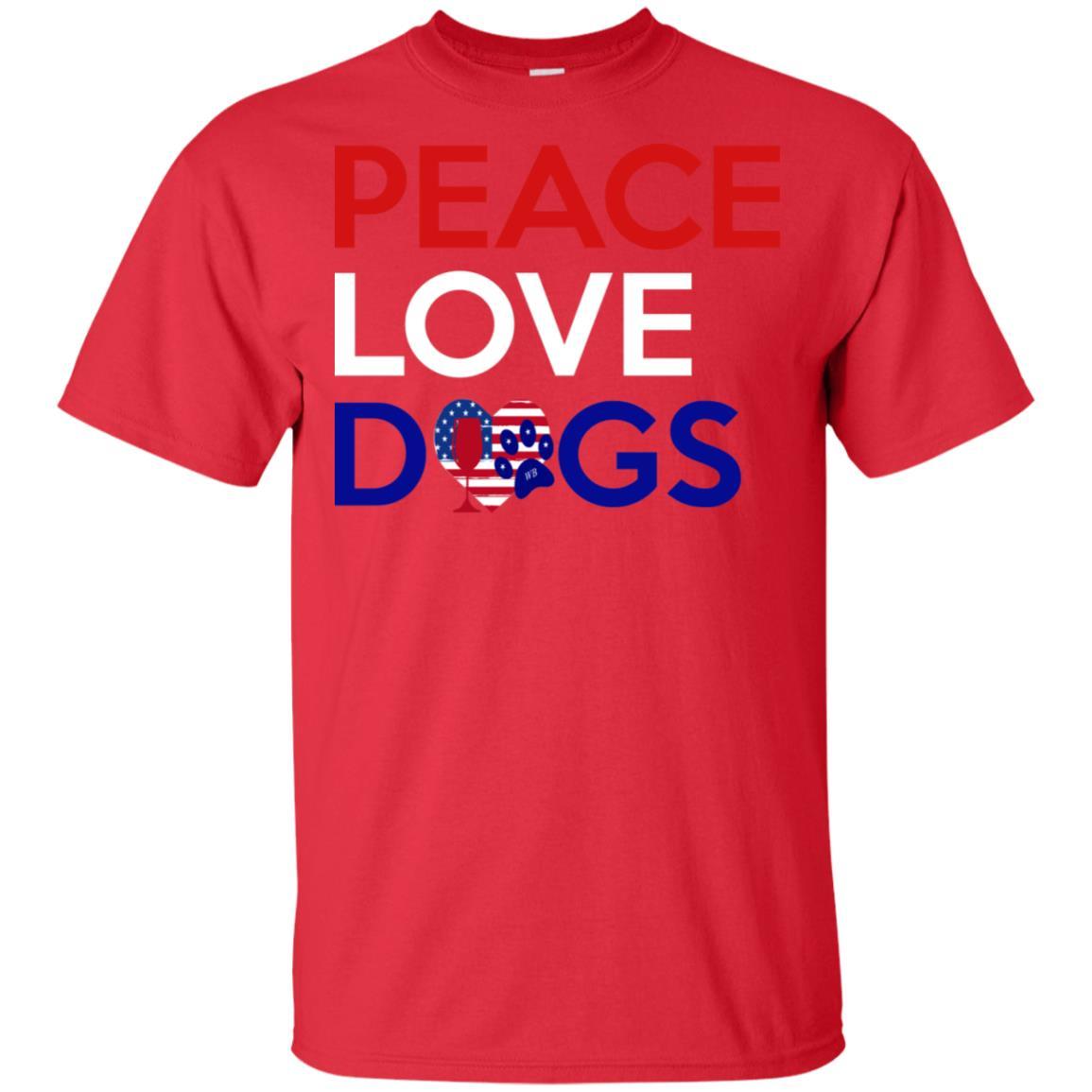 Peace Love Dog Ultra Soft Cotton T-Shirt for Women | Comfortable Casual Wear for Dog Lovers | Perfect for Outings, Gifts & Everyday Use