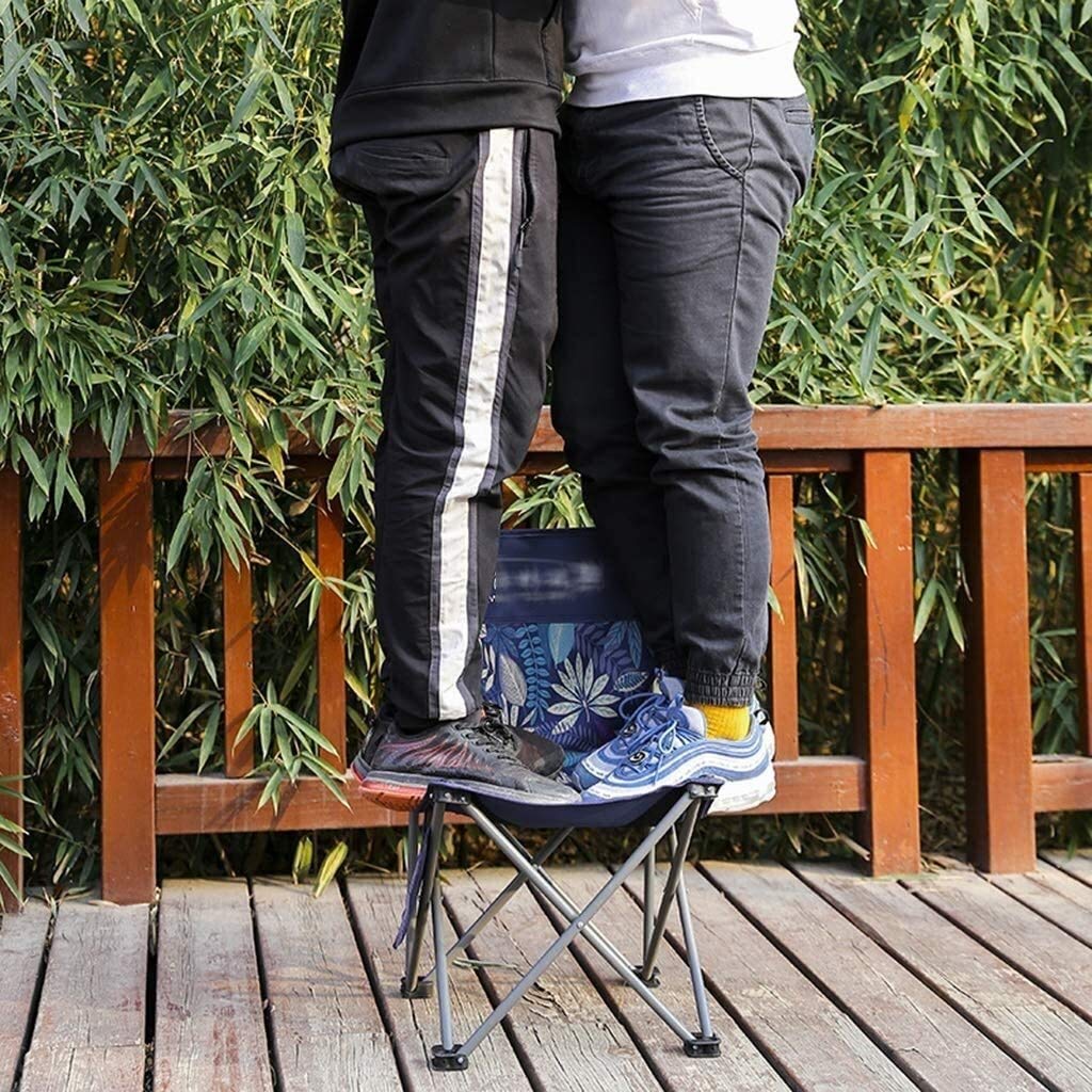 Lightweight Compact Camping Chair - Portable Folding Rocking Chair for Outdoor Adventures (Blue, 33x35x54cm) | Perfect for Camping, Hiking, Picnics, Beach & Backyard Relaxation