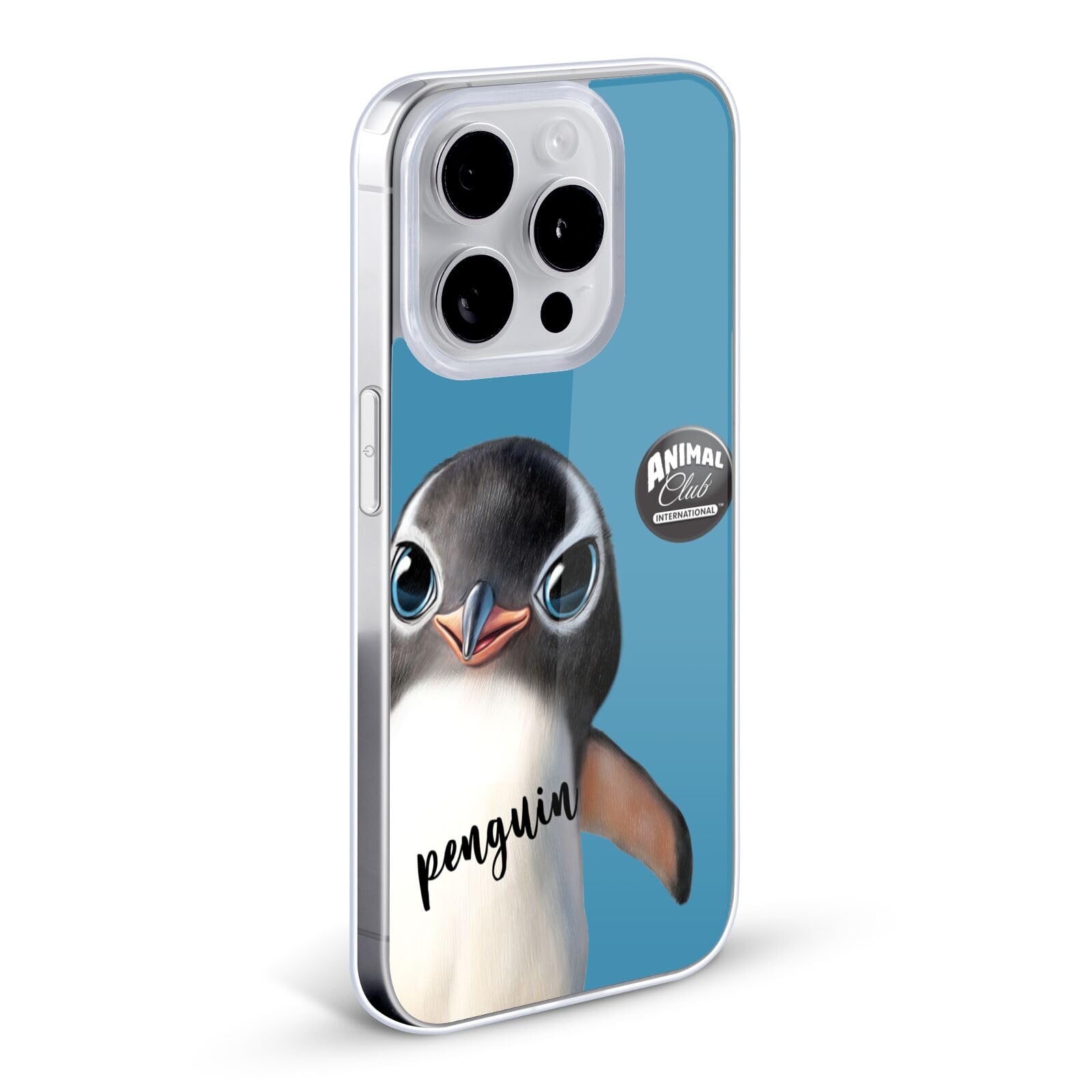 Officially Licensed Animal Club International Penguin Faces Soft Gel Case for Apple iPhone XR - Cute Protective Phone Cover for Everyday Use, Work & Travel