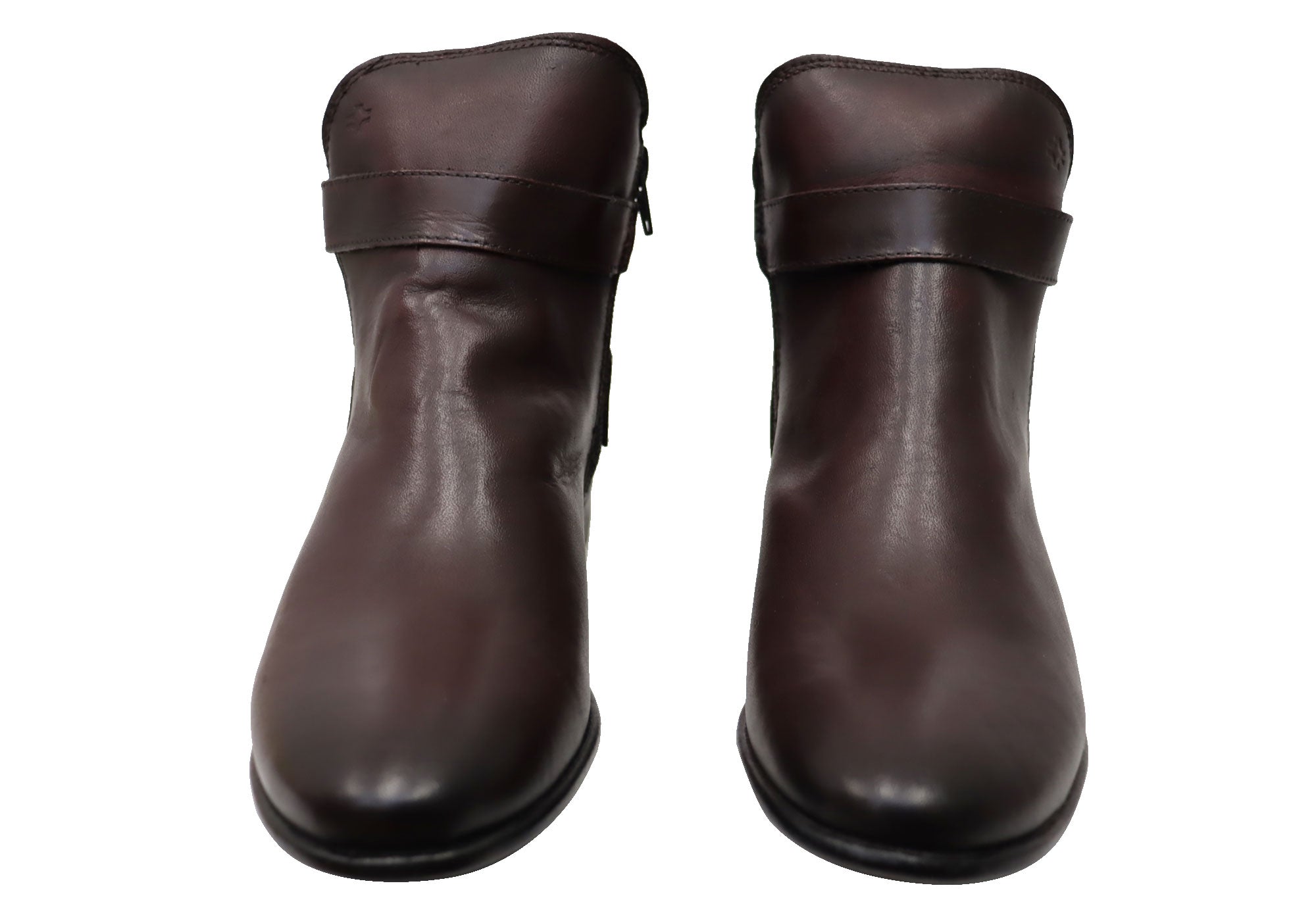 Perlatto Women's Comfortable Leather Ankle Boots - Penny Style Made in Brazil - Perfect for Work, Casual Outfits & Fall Fashion