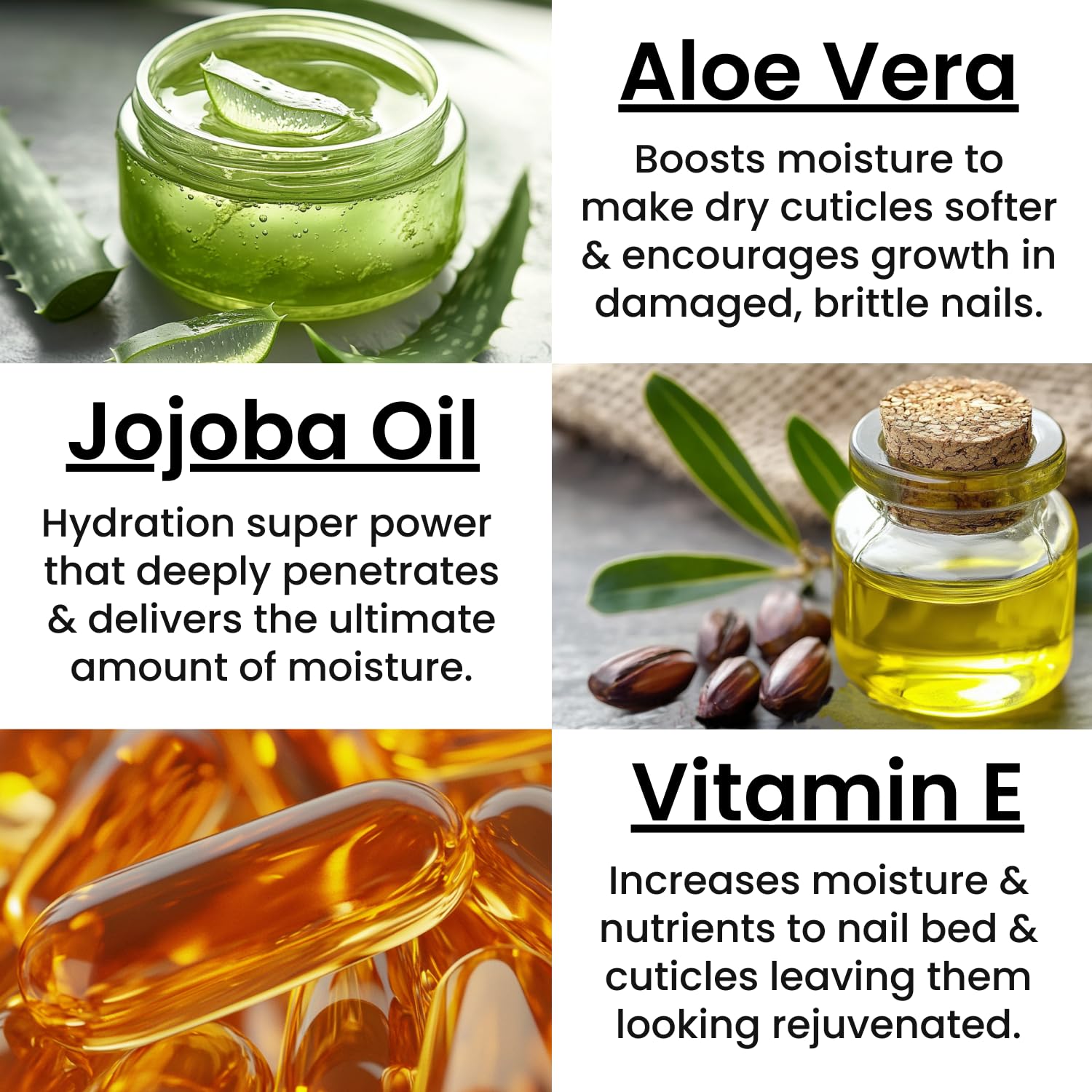Moisturizing Cuticle & Nail Care Oil 2.3 Fl Oz - Cranberry Scented with Jojoba Oil, Aloe & Vitamin E - Hydrating Nail Treatment for Dry Cuticles, Nail Repair & Growth - Perfect for Manicures & At-Home Nail Care