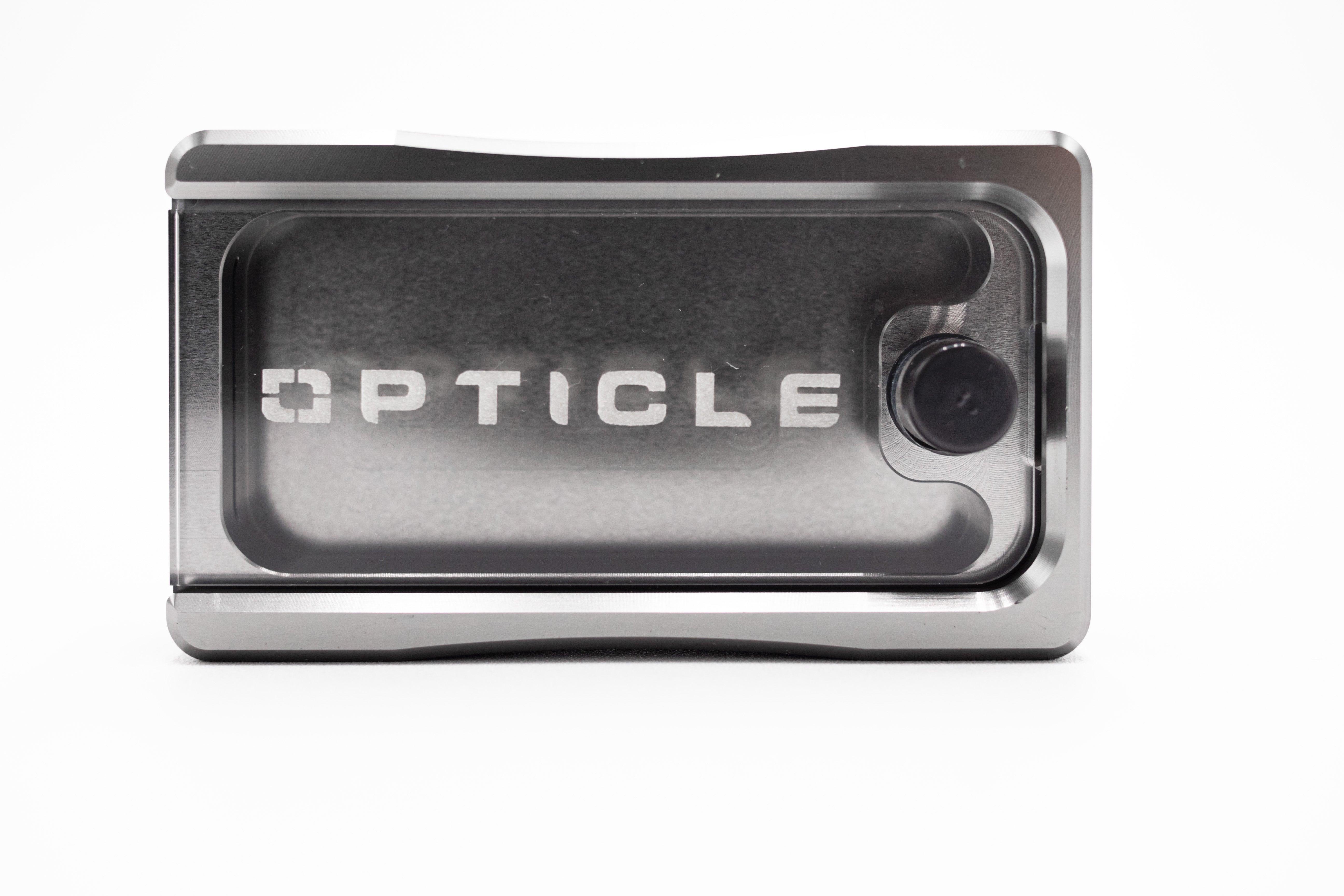 OPTICLE Aluminum Blade Disposal Case - Safe Sharps Container for Razor Blades, Scalpels & Utility Knives - Ideal for Salon, Workshop & Medical Use