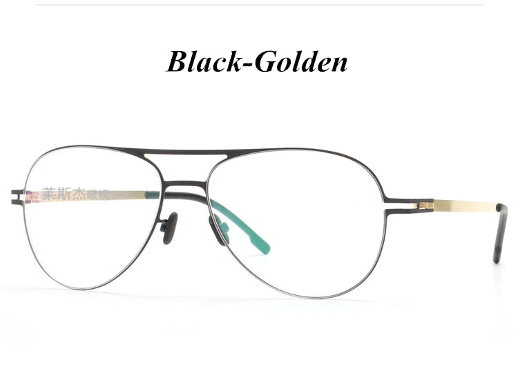 Aimee Unisex Full Rim Oval Double Bridge Stainless Steel Eyeglasses Frame 5120 | Lightweight Durable Glasses for Men & Women | Perfect for Reading, Working & Fashion Accessories