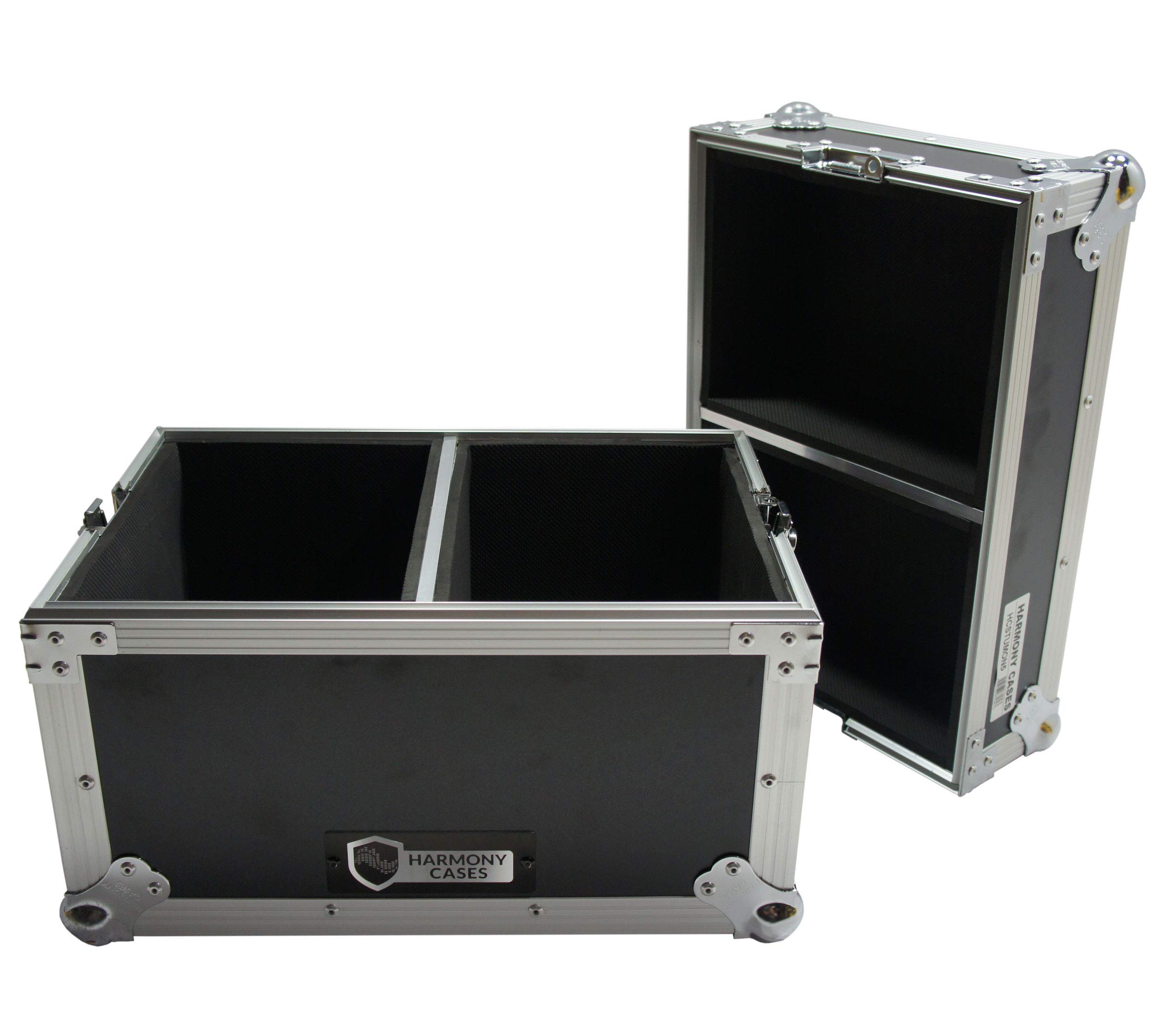 Harmony Audio HCSTUMON5 Custom Flight Transport Case for JBL 305P Studio Monitors - Durable Protective Cover for DJ Equipment, Music Studio & Travel Use