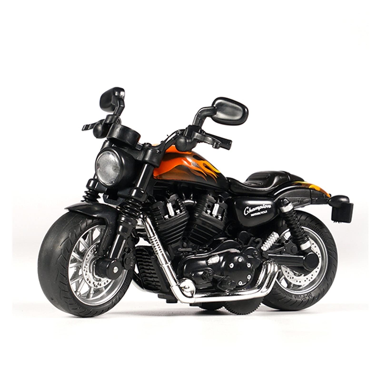1:14 Scale Die Cast Alloy Motorcycle Model Toy - Racing Motorbike Replica for Kids & Collectors (Yellow) | Perfect for Playtime, Display & Gift Giving