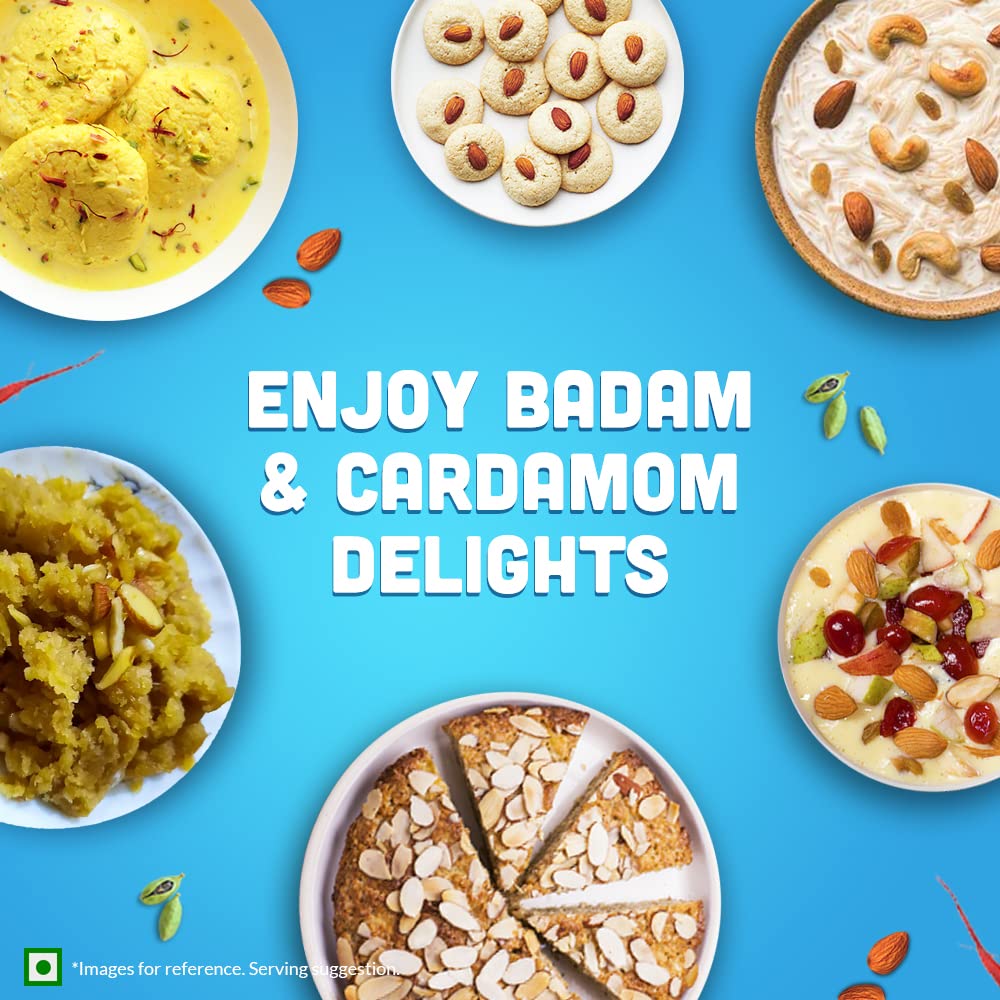 MTR Badam Drink Mix Refill 450g - Premium Almond Beverage Powder for Smoothies, Baking & Healthy Drinks - Perfect for Breakfast, Snacks & Desserts