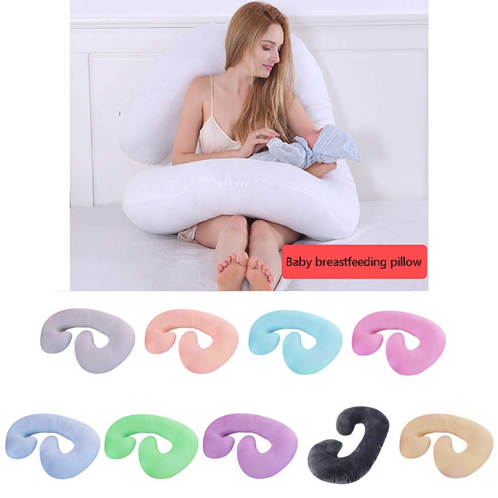 Best C-Shaped Pregnancy Pillow for Full Body Support & Pressure Relief - Comfortable Maternity Pillow for Side Sleepers, Back Pain Relief - Perfect for Pregnancy, Nursing & Postpartum Recovery
