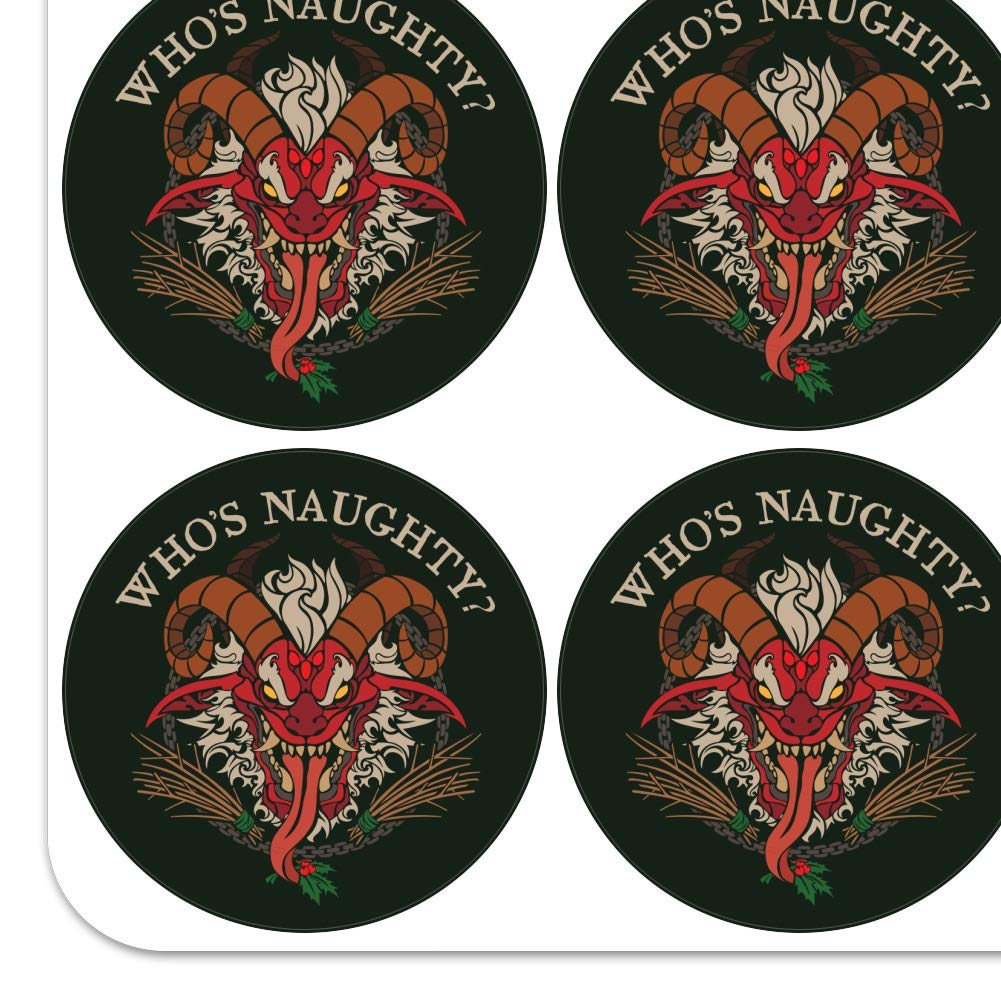 Krampus Who's Naughty Christmas Holiday Planner Calendar - Scrapbooking Stickers for DIY Crafting, Journaling & Gift Wrapping | Festive Holiday Decorations