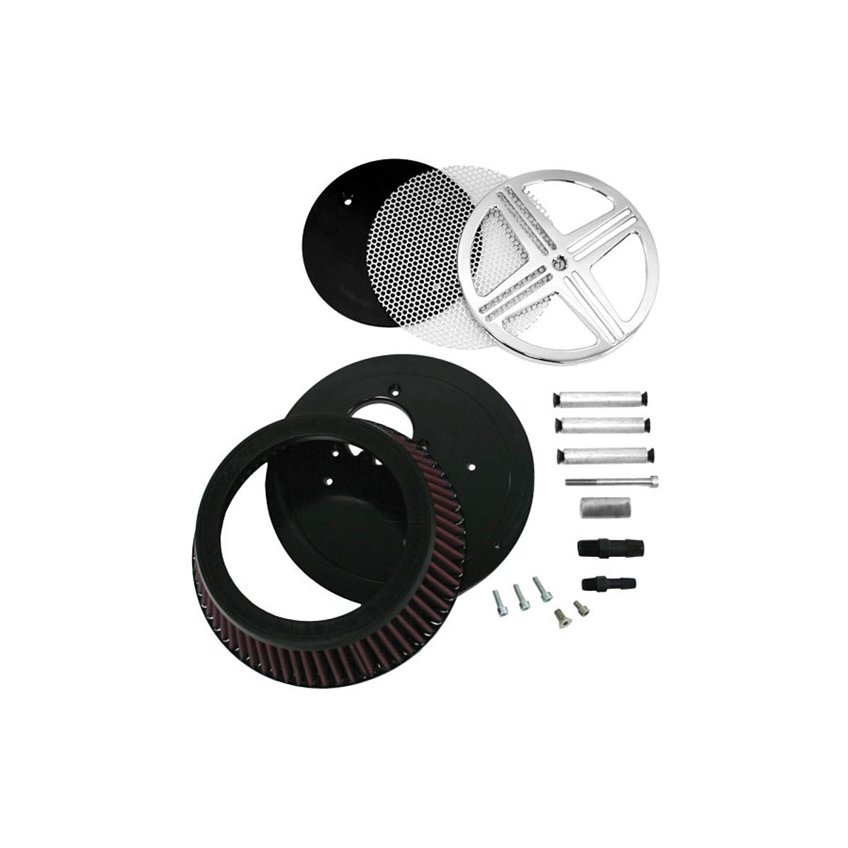 LOS ANGELES CHOPPERS Air Cleaner for Kawasaki VN900 Vulcan 900 Classic (1010-0483) - High Performance Motorcycle Air Filter for Better Engine Efficiency - Perfect for Cruiser Bike Upgrades & Maintenance