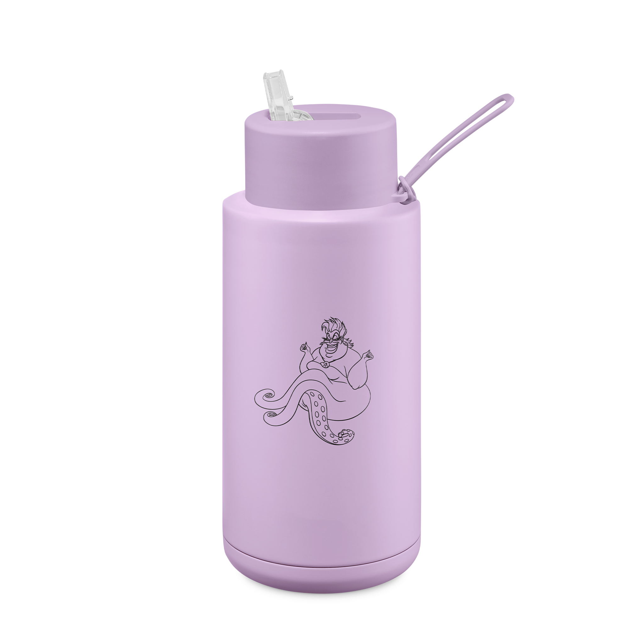 The Little Mermaid Ceramic Reusable Water Bottle - 34oz (1000ml) Insulated Travel Mug for Kids & Adults - Perfect for School, Gym, Hiking & Outdoor Activities