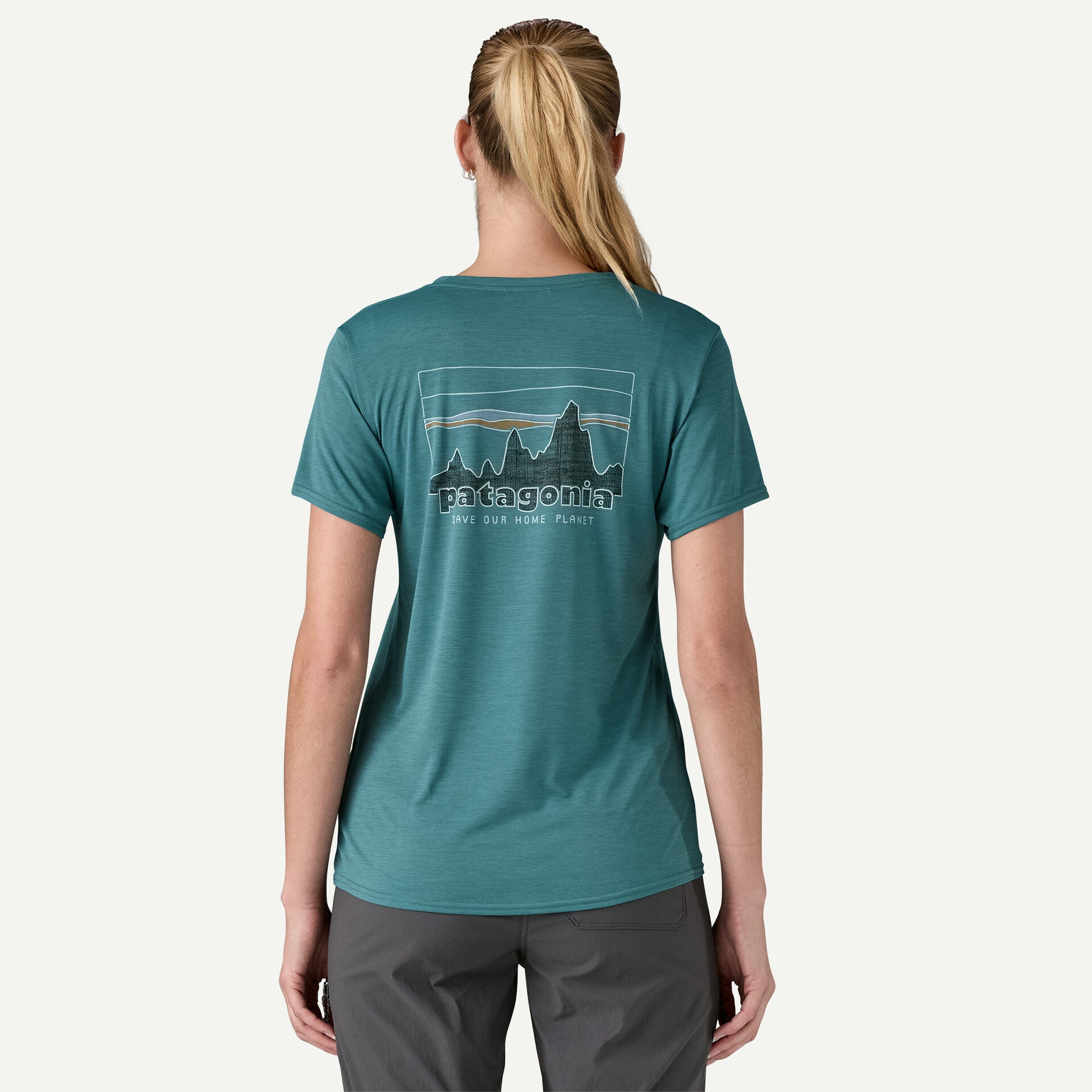 Women's Capilene® Cool Daily Graphic T-Shirt - Breathable & Moisture-Wicking Activewear for Hiking, Yoga & Outdoor Adventures