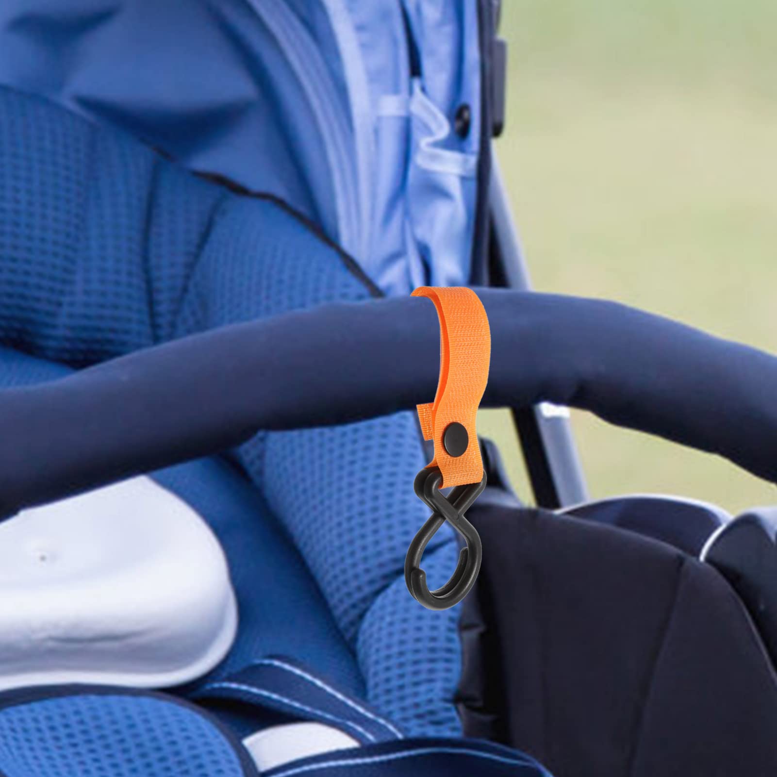 15pcs Baby Stroller Hooks - Multipurpose Non-Slip Pram Hangers for Wheelchair, Diaper Bags & Shopping - Heavy Duty Stroller Accessories for Parents on the Go