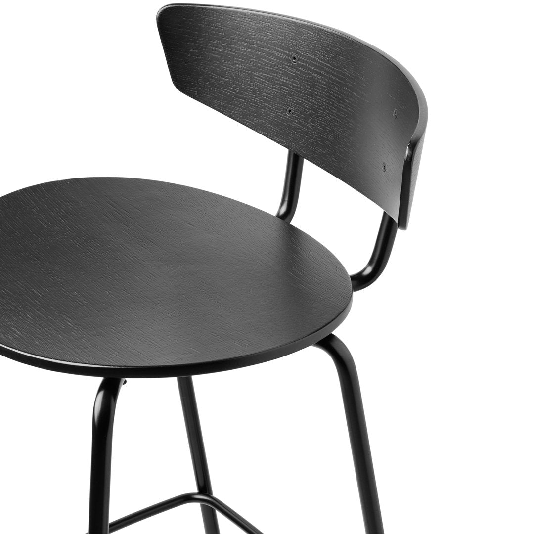 Herman Bar Chair - Adjustable Height Modern Bar Stool with Backrest for Kitchen Island, Counter, or Home Bar - Comfortable & Stylish Seating for Dining & Entertaining