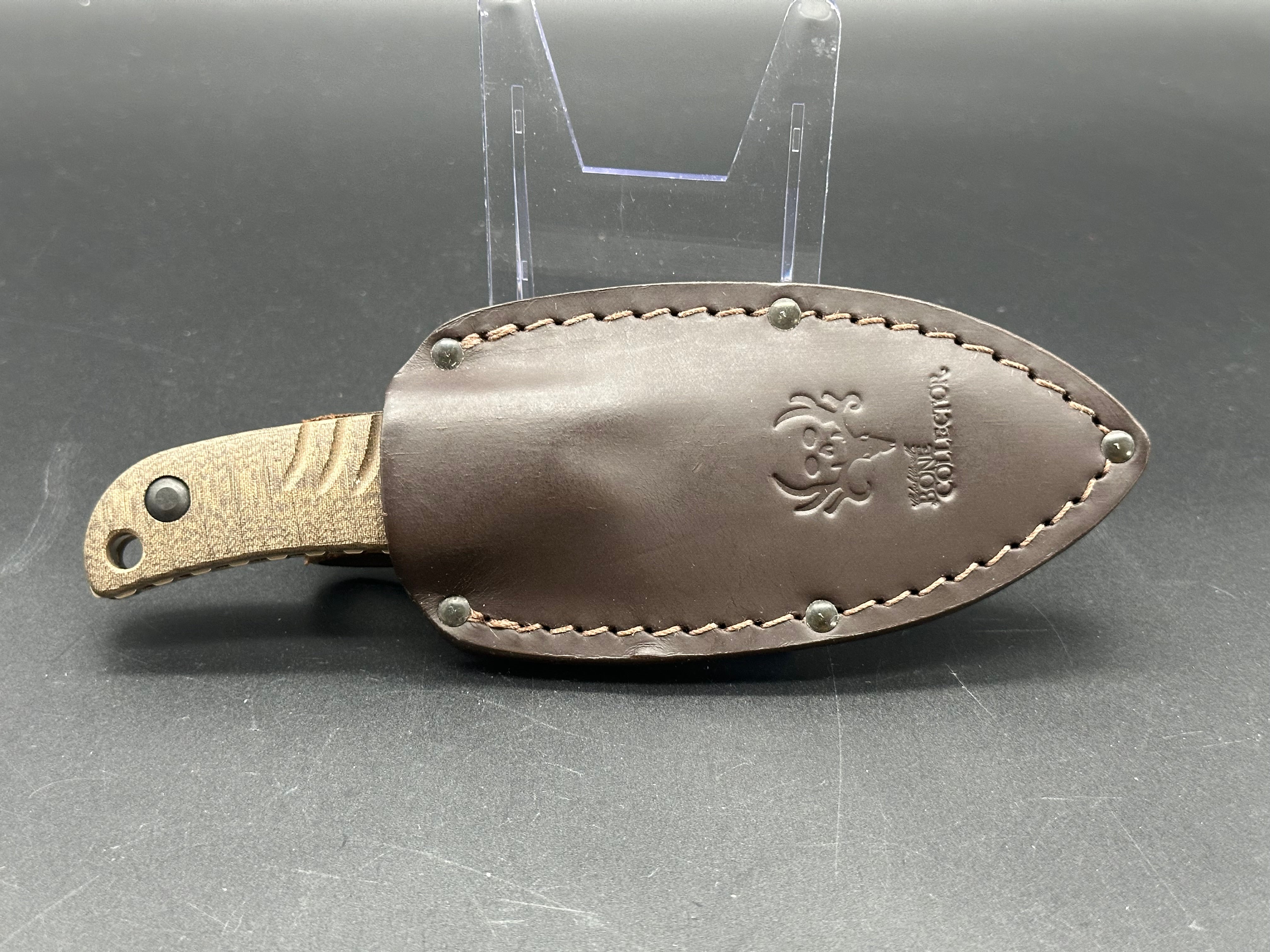 Benchmade Bone Collector Skinner Knife - Premium Micarta Handle Onlays for Hunting, Camping & Outdoor Survival | Durable Fixed Blade Knife for Skinning, Bushcraft & Tactical Use