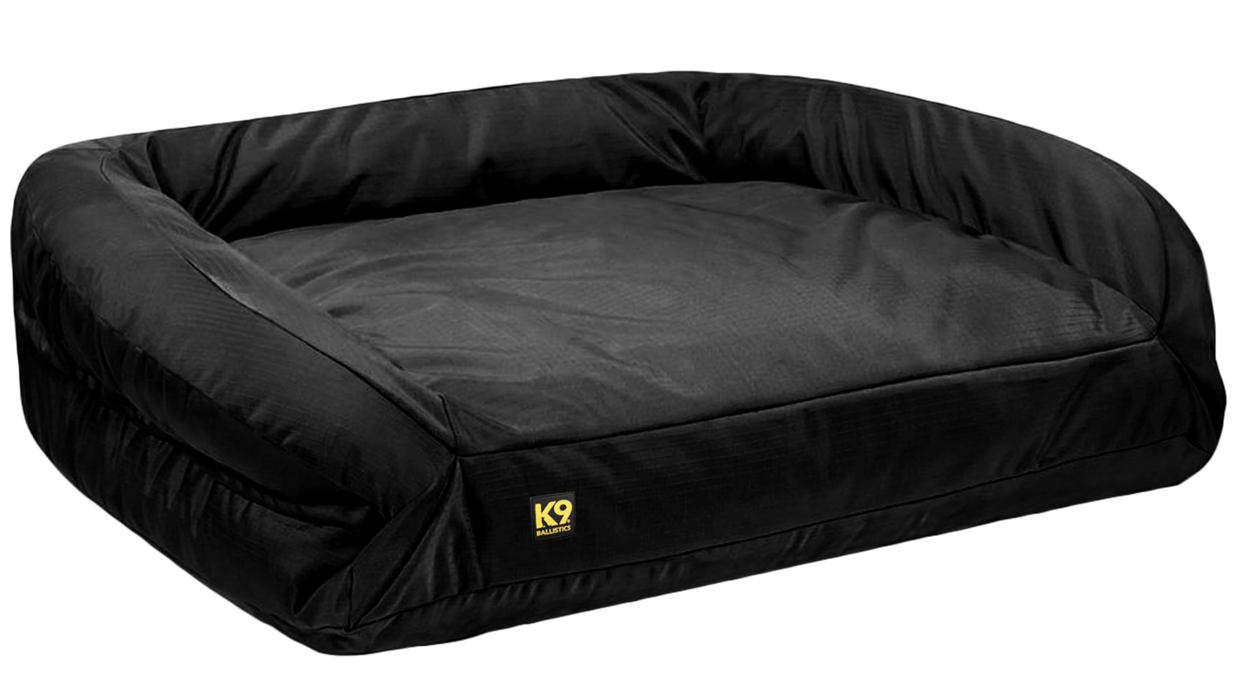 K9 Ballistics Tough Orthopedic Large Bolster Dog Bed - Washable, Durable & Water-Resistant Pet Bed for Big Dogs 34x40 Inches - Perfect for Large Breed Dogs with Joint Pain, Ideal for Home, Kennel or Travel Use