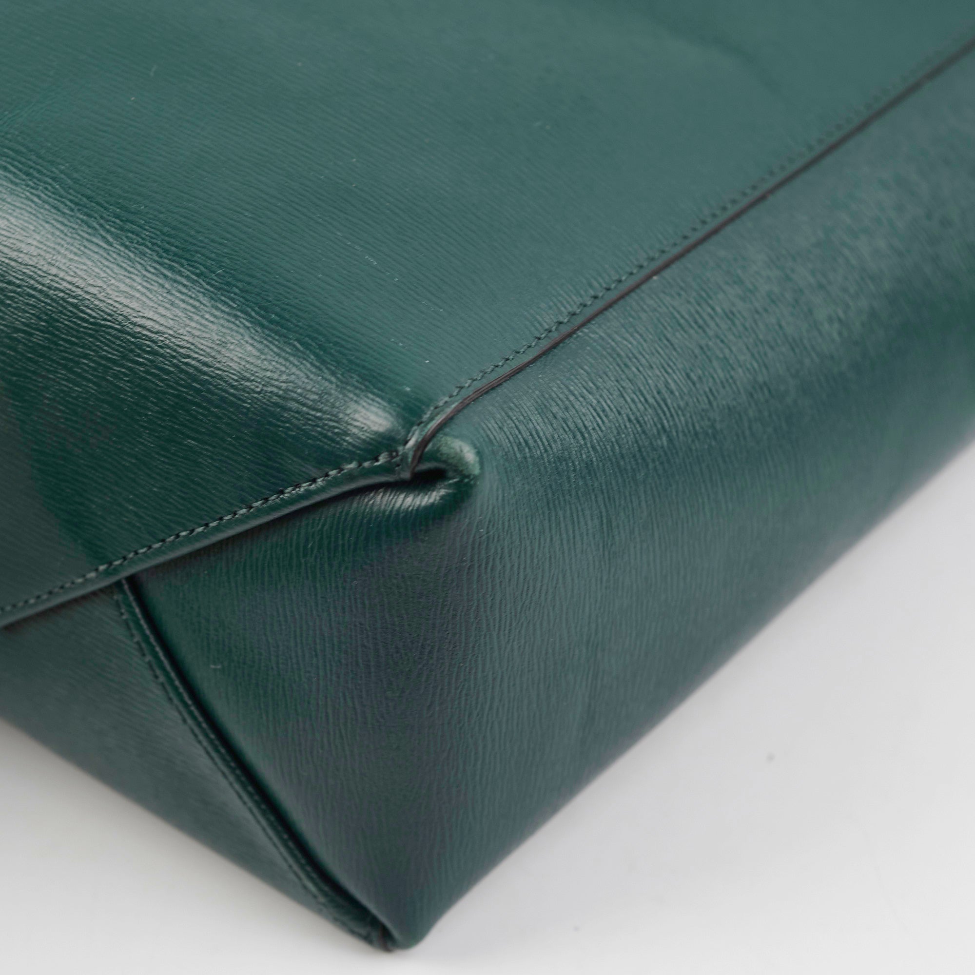 Celine Vertical Cabas Small Tote Bag in Forest Green - Stylish & Spacious Handbag for Work, Travel & Everyday Use