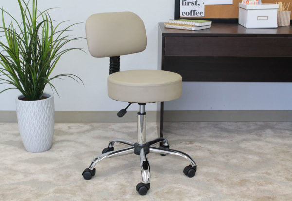 Ergonomic Adjustable Back Stool B245 - Comfortable Office Chair with Lumbar Support for Home & Workspace - Perfect for Desk Work, Gaming, and Study Sessions