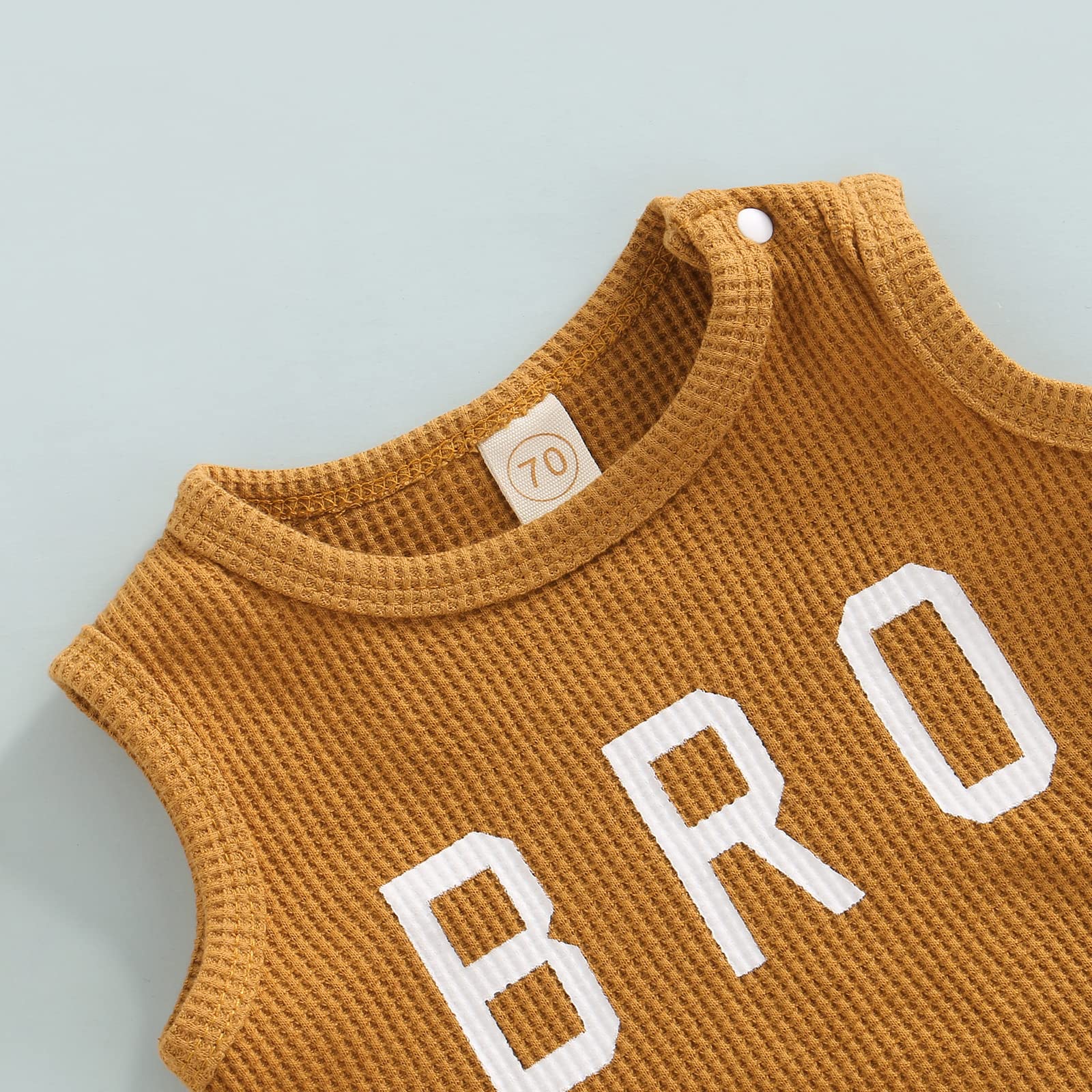 Newborn Baby Boy & Girl Summer Outfit - 2-Piece Sleeveless Tank Romper & Waffle Knit Shorts Set | Soft Casual Clothes for Playtime & Outdoor Activities